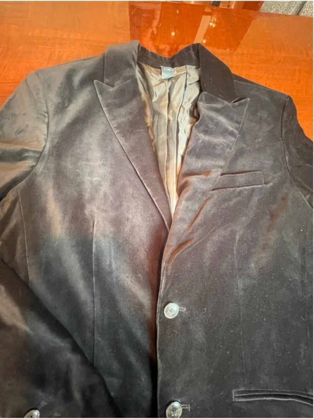 NWT Kenneth Cole Reaction Black Velvet Blazer Jacket Mens Small Smooth As Velvet
